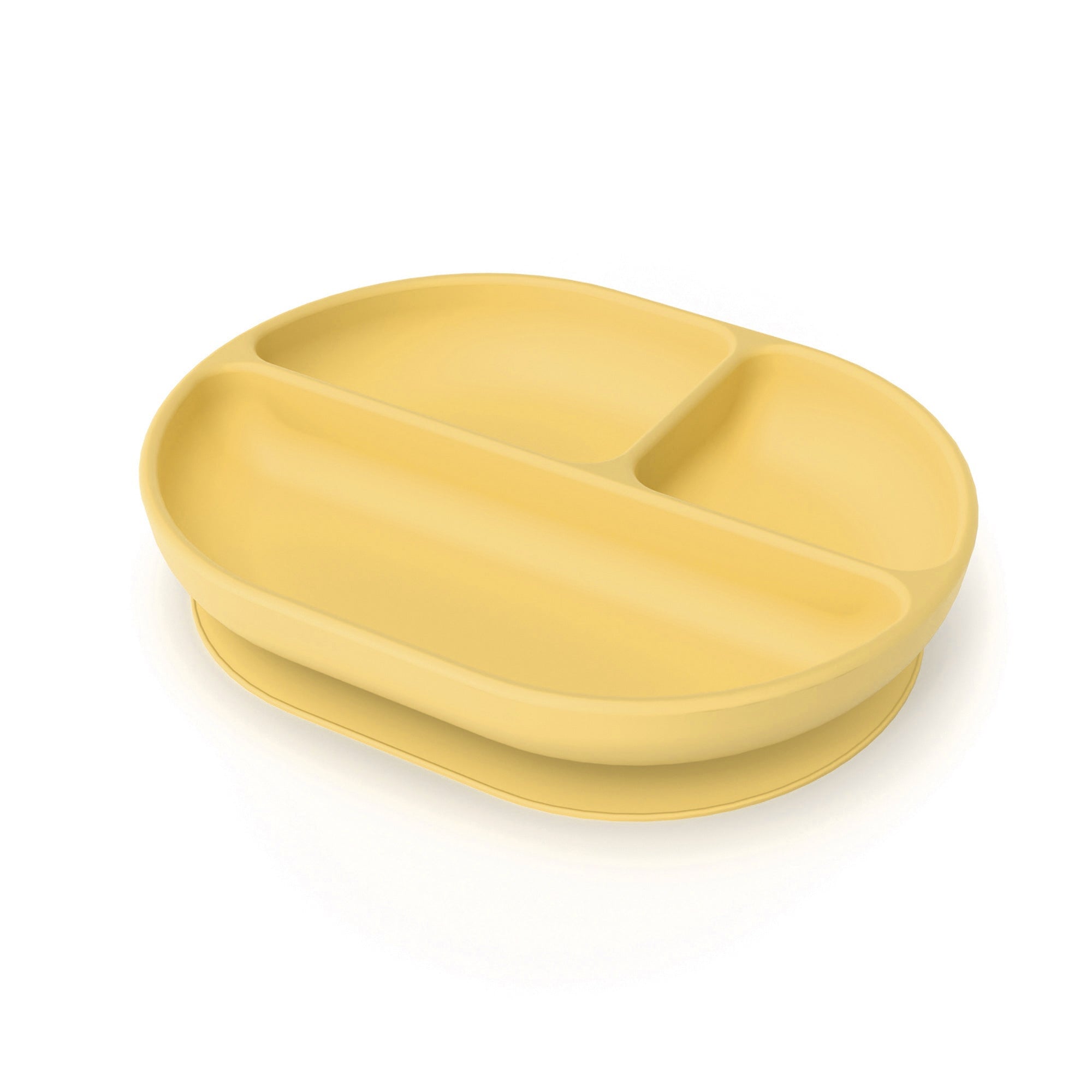 Bambino Silicone Divided Plate with suction foot Mimosa EKOBO USA