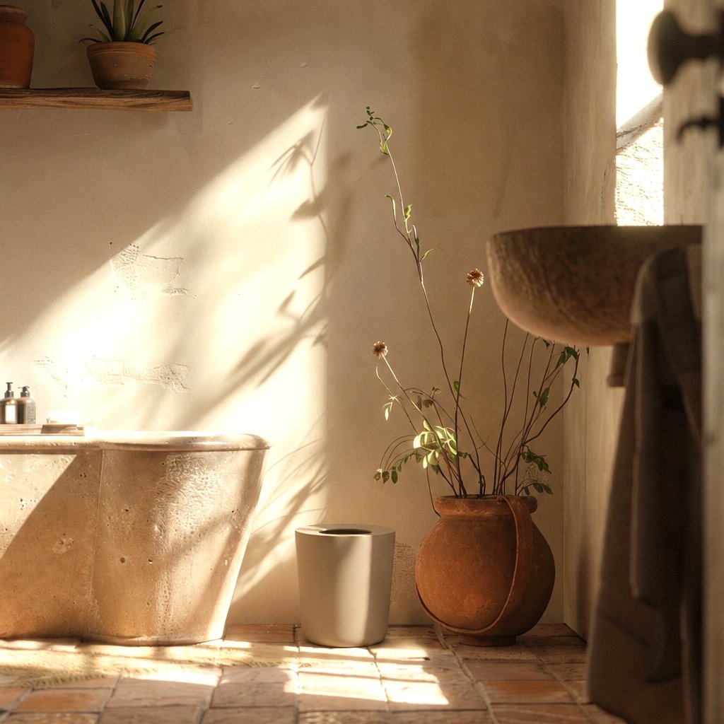 Bathroom Bin 6L - Sand EKOBO