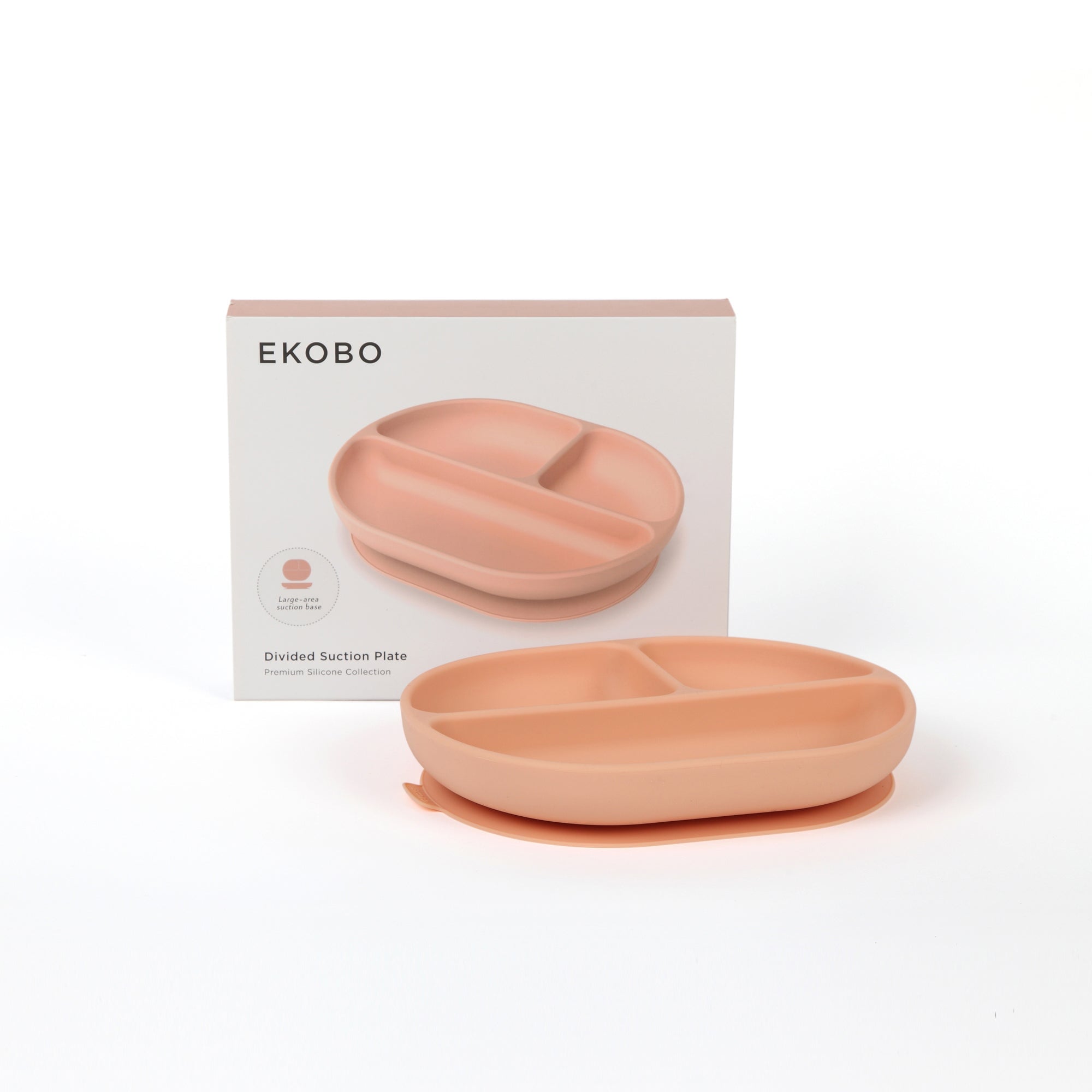 Divided Suction Plate - Blush EKOBO USA