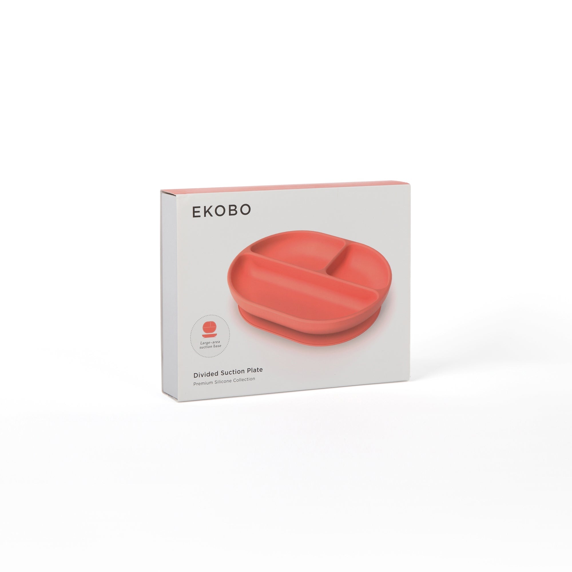 Divided Suction Plate - Coral EKOBO USA