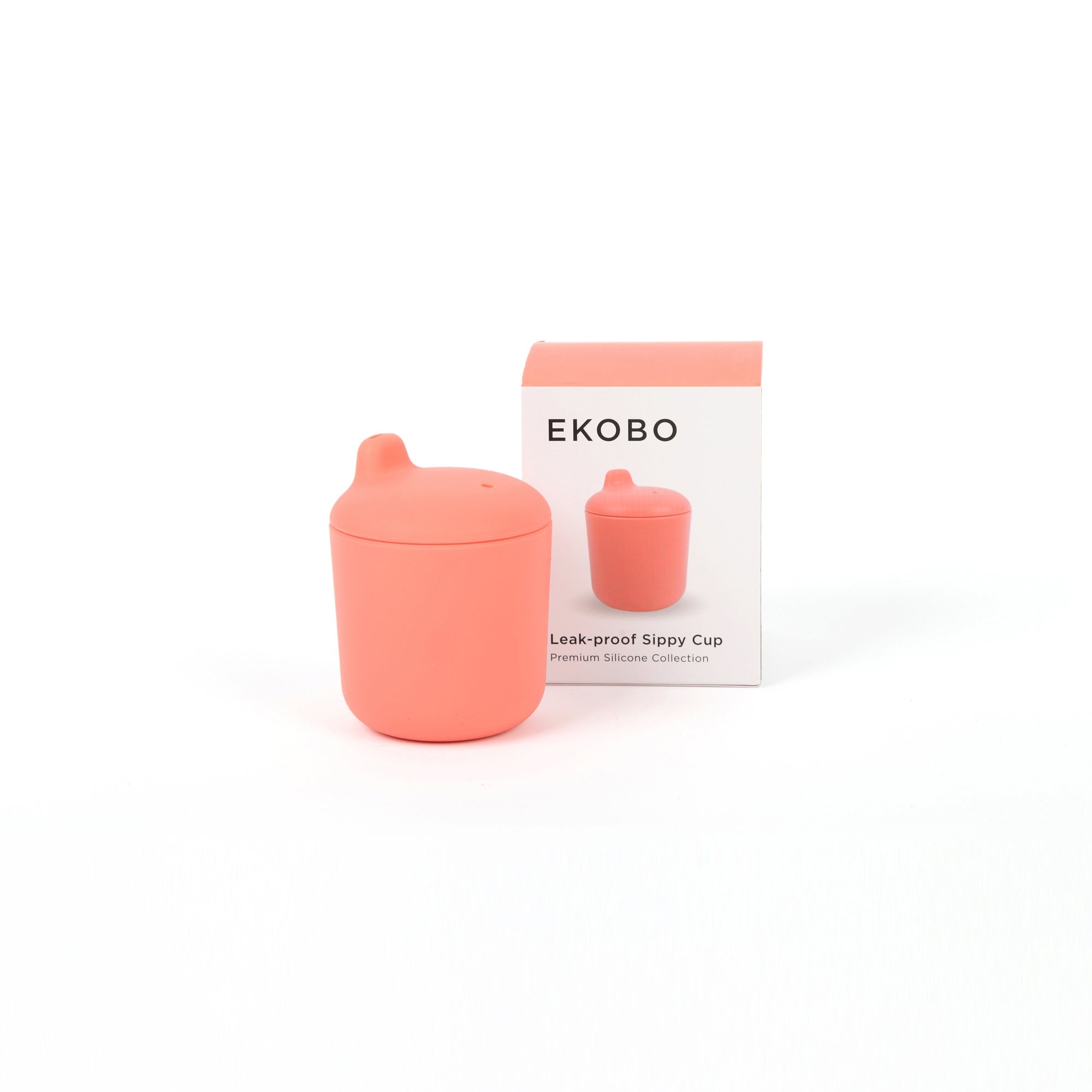 Silicone Baby Sippy Cup - Coral Kids EKOBO
