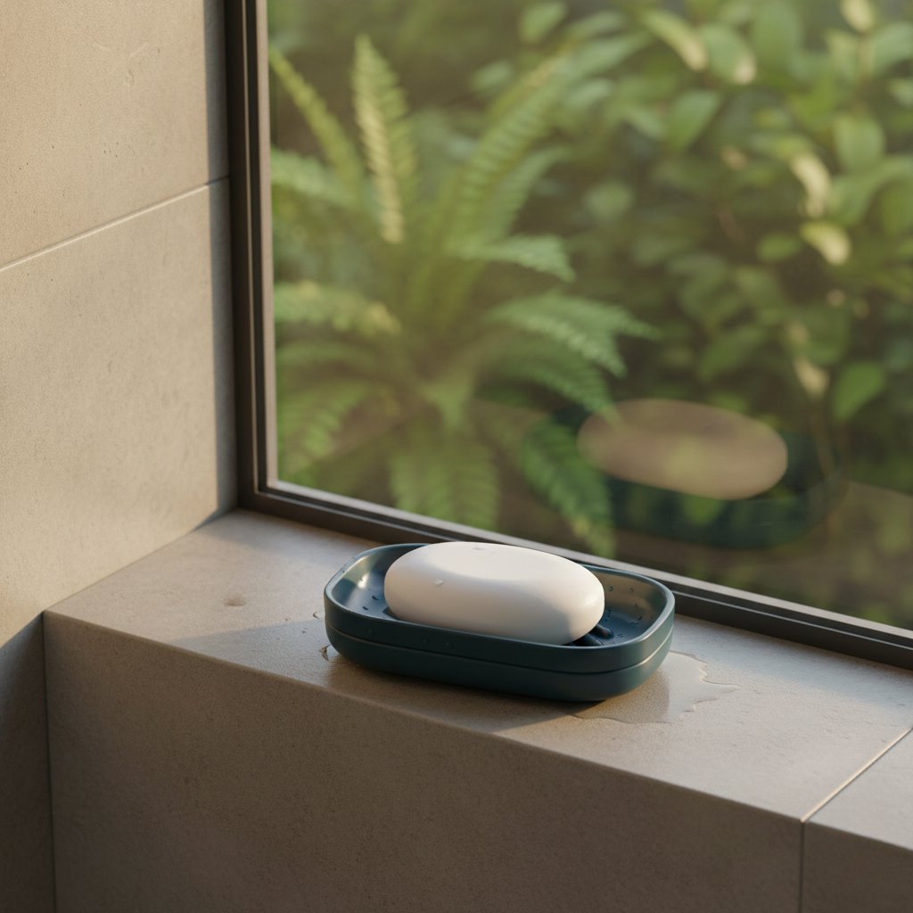 Self-Draining Soap Dish - Smoke EKOBO