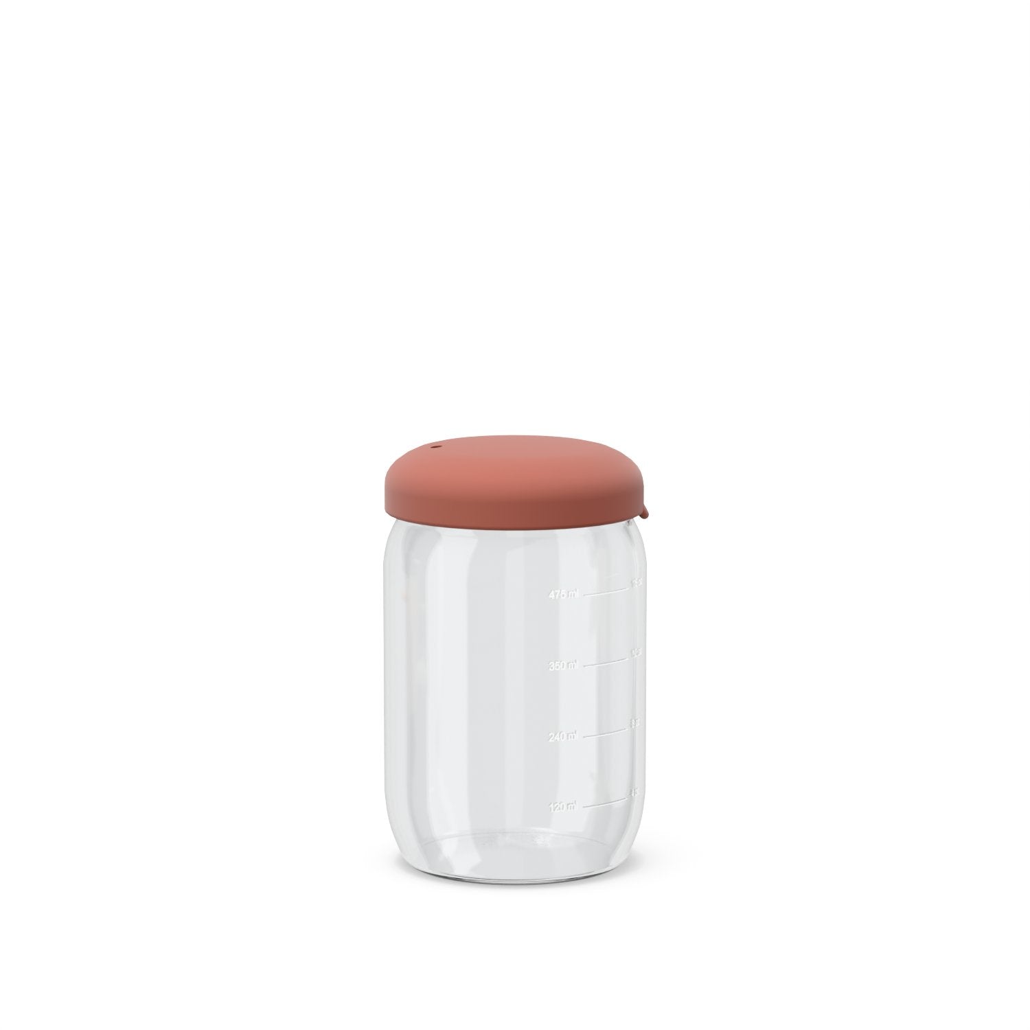 Food Storage Jar in Borosilicate Glass 500 ml - Terracotta EKOBO USA