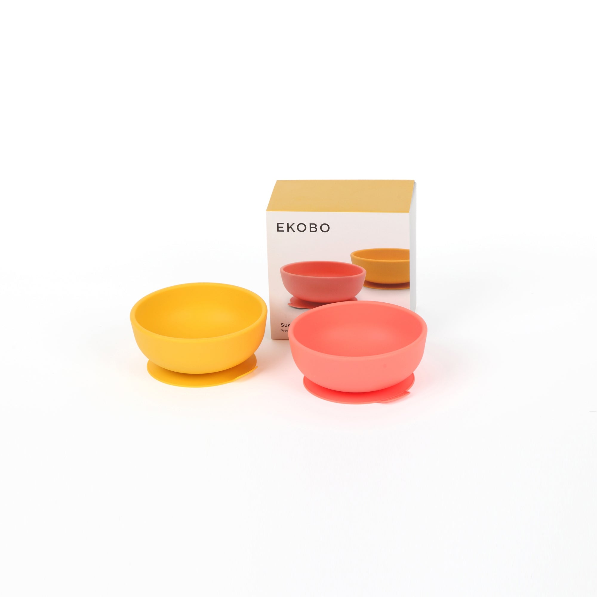 Suction Bowl Set - Coral / Mimosa EKOBO USA
