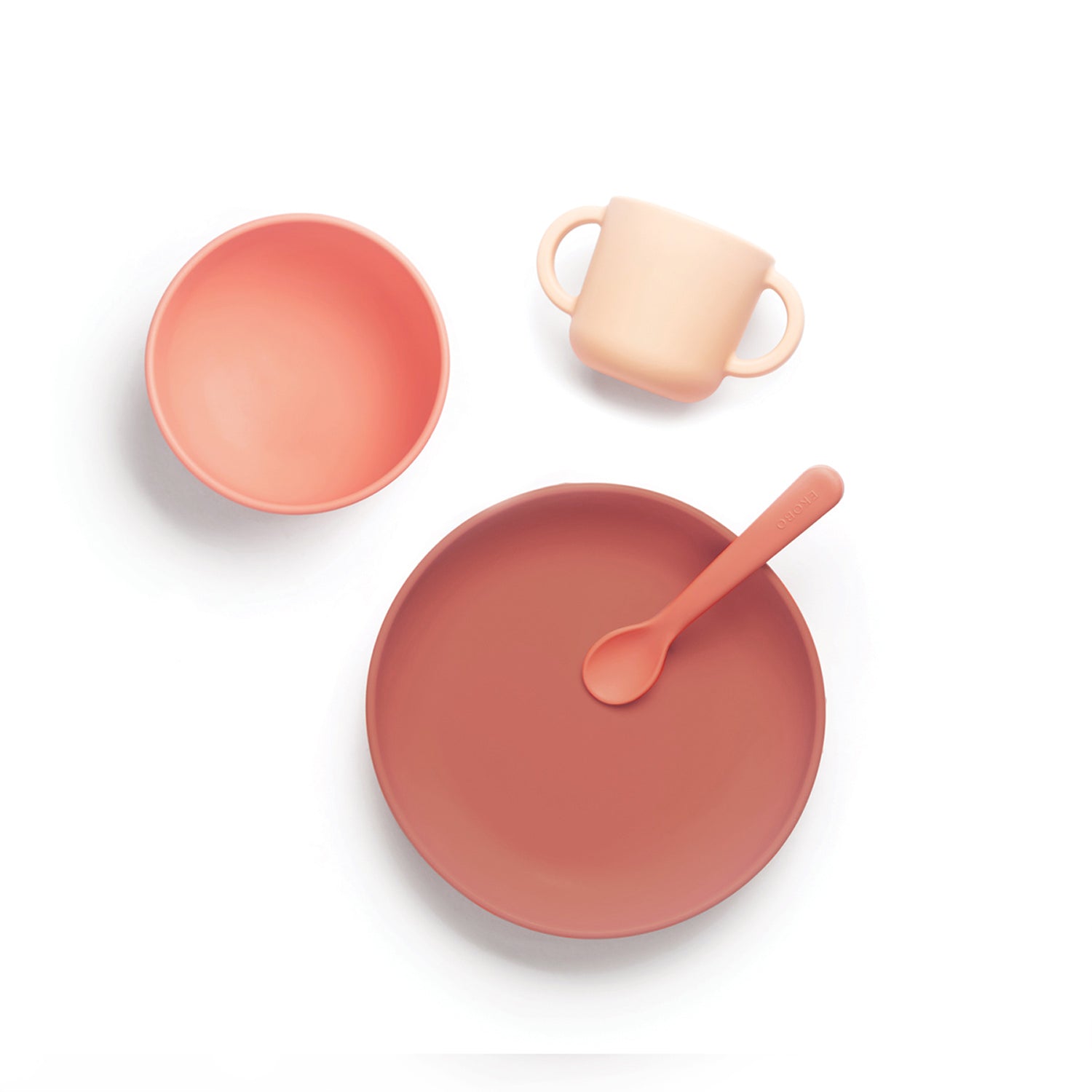 Silicone Baby Meal Set - Coral EKOBO USA