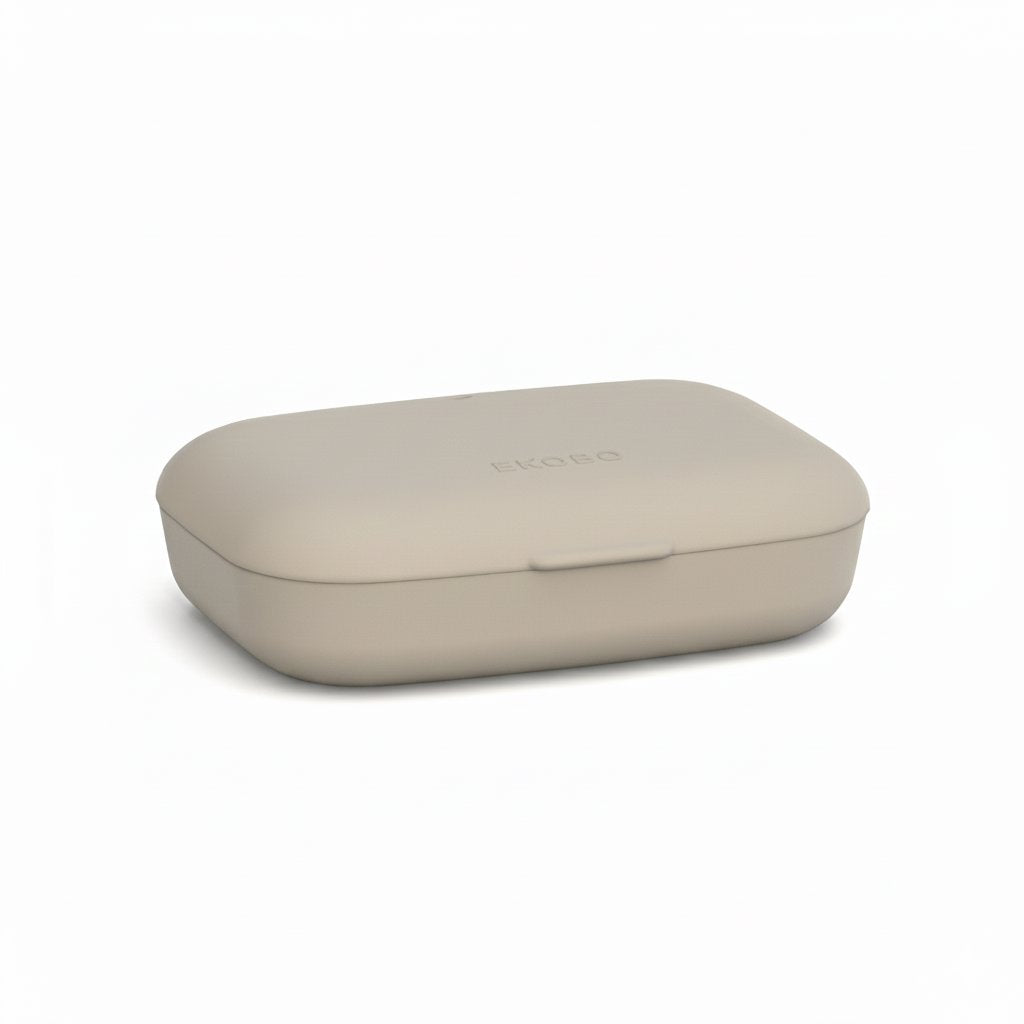 Rectangular Travel Soap Box - Stone for him EKOBO 