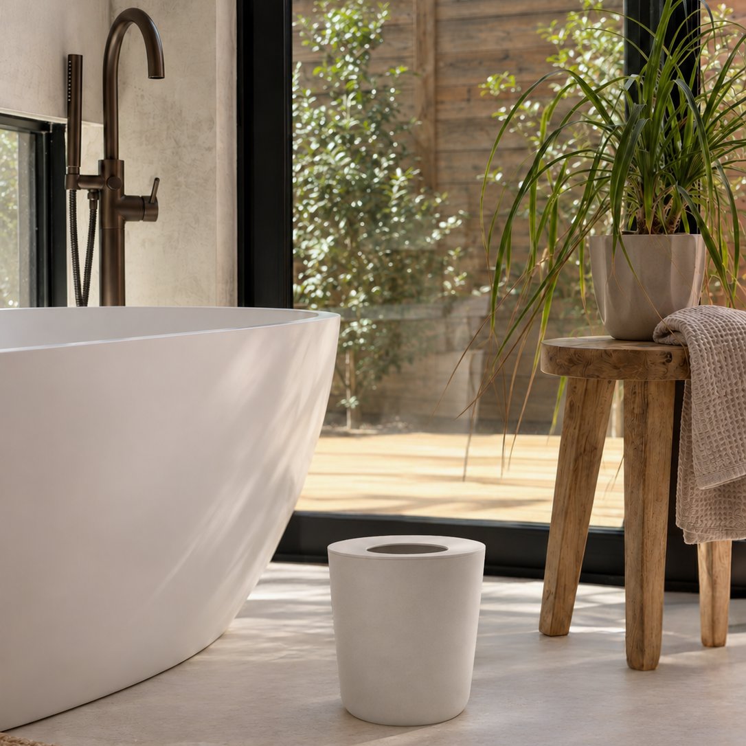 Bathroom Bin 6L - Stone Bath EKOBO 