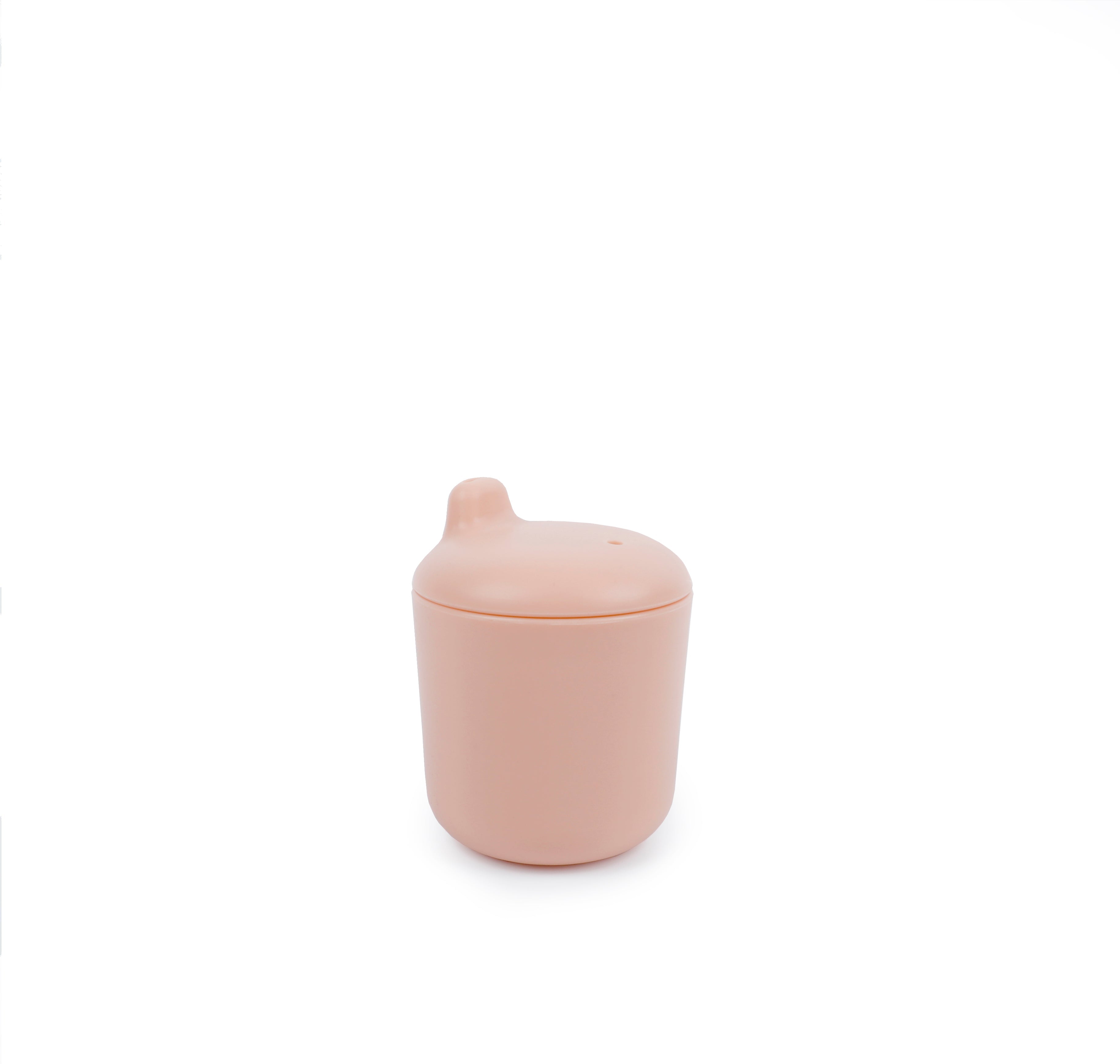Silicone Divided Plate & Sippy Cup Set - Blush EKOBO 