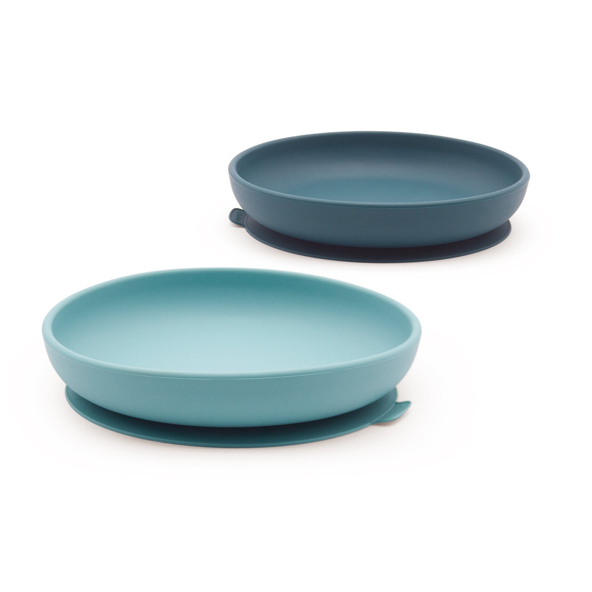 Suction Plates & Silicone Spoons Set - Blue Abyss & Lagoon EKOBO 