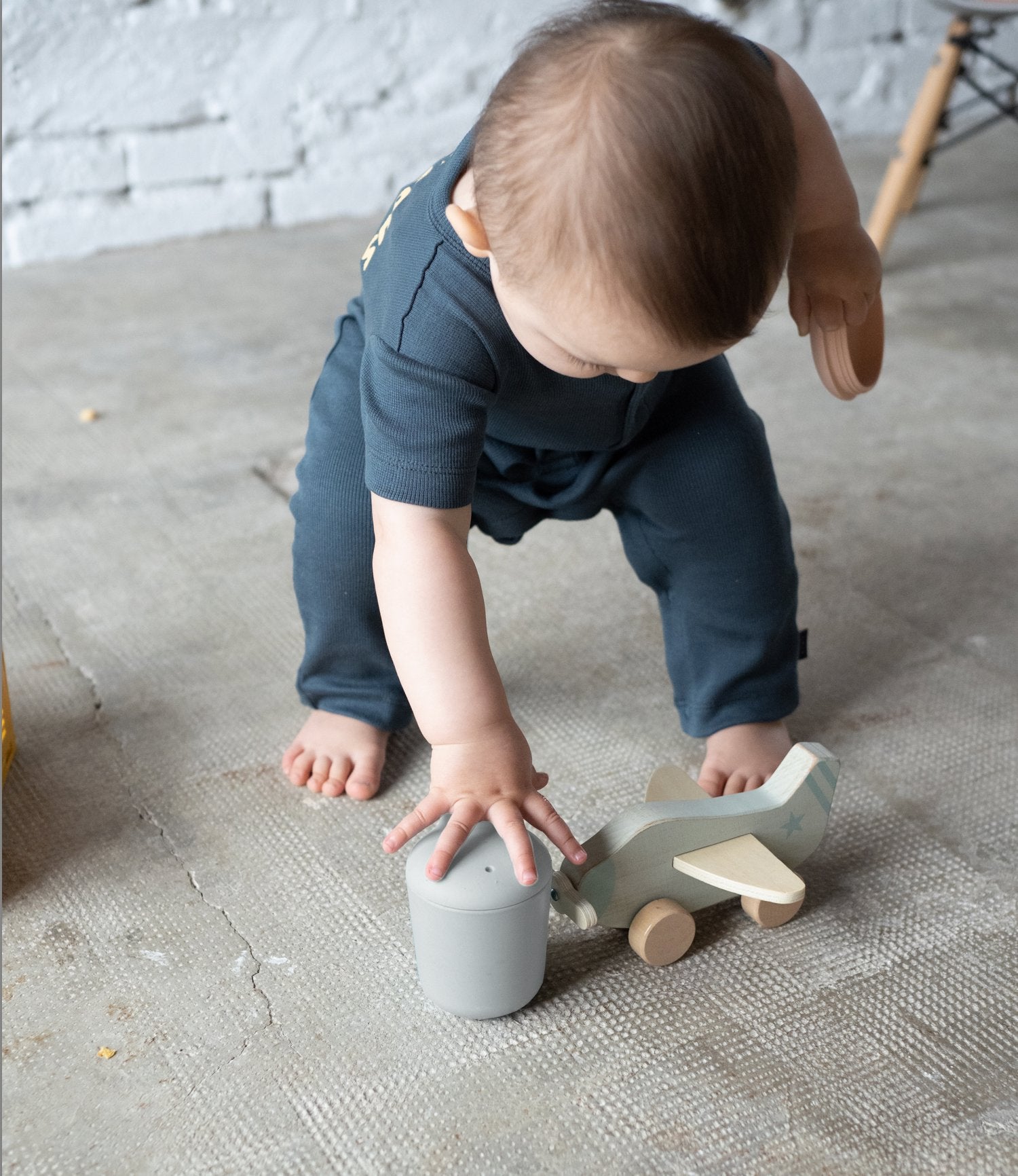 Duo Divided Suction Plate & Sippy Cup - Cloud EKOBO 