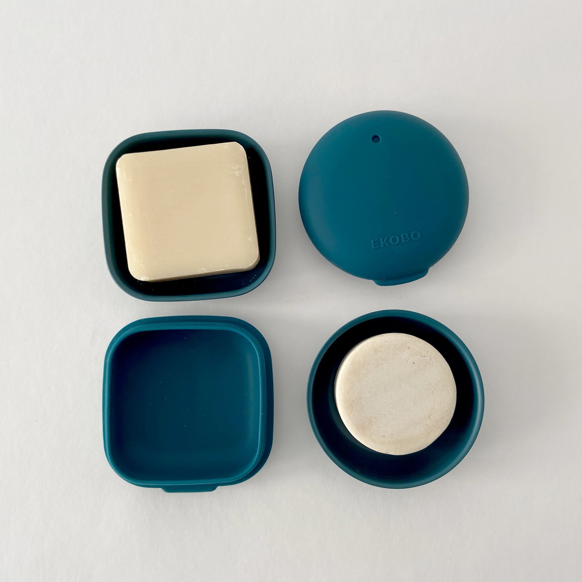 Set of 2 Travel Soap Boxes - Blue Abyss EKOBO 