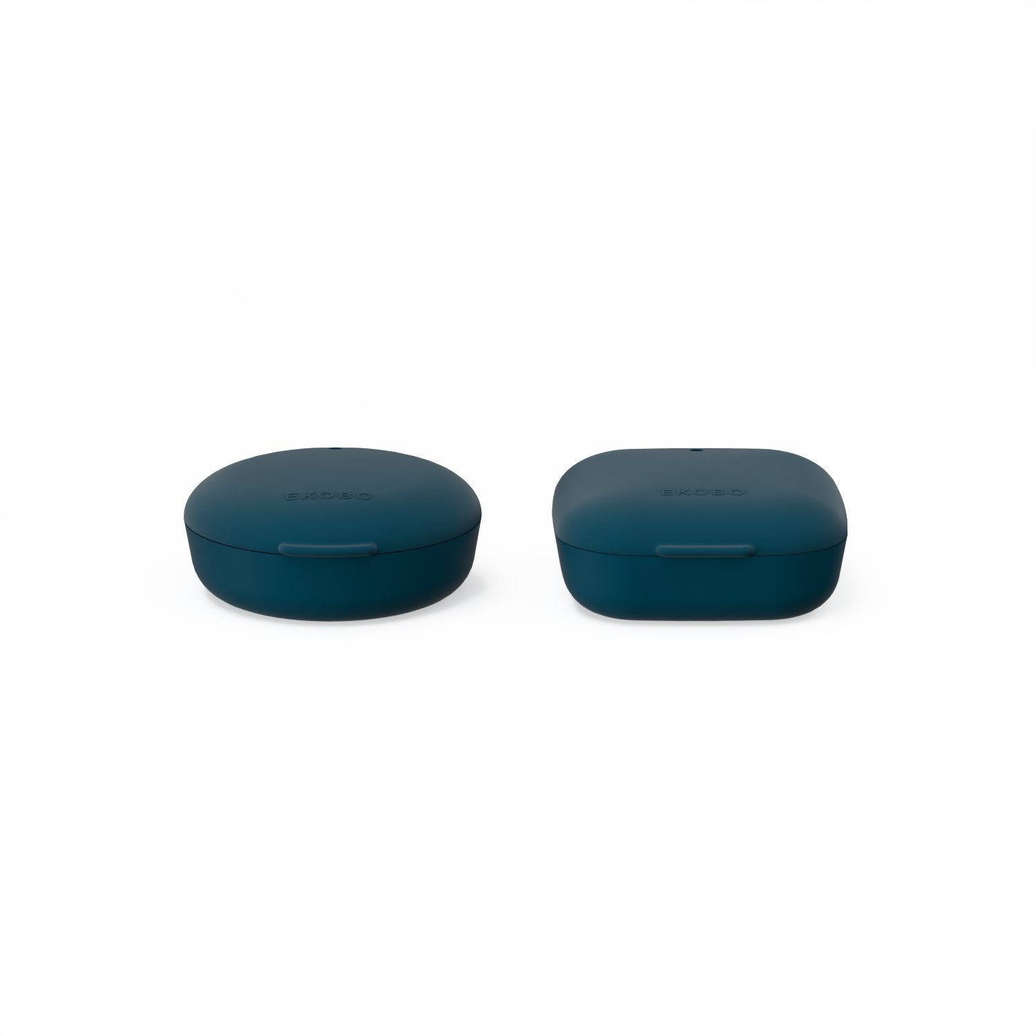 Set of 2 Travel Soap Boxes (Square & Round) - Blue Abyss EKOBO 