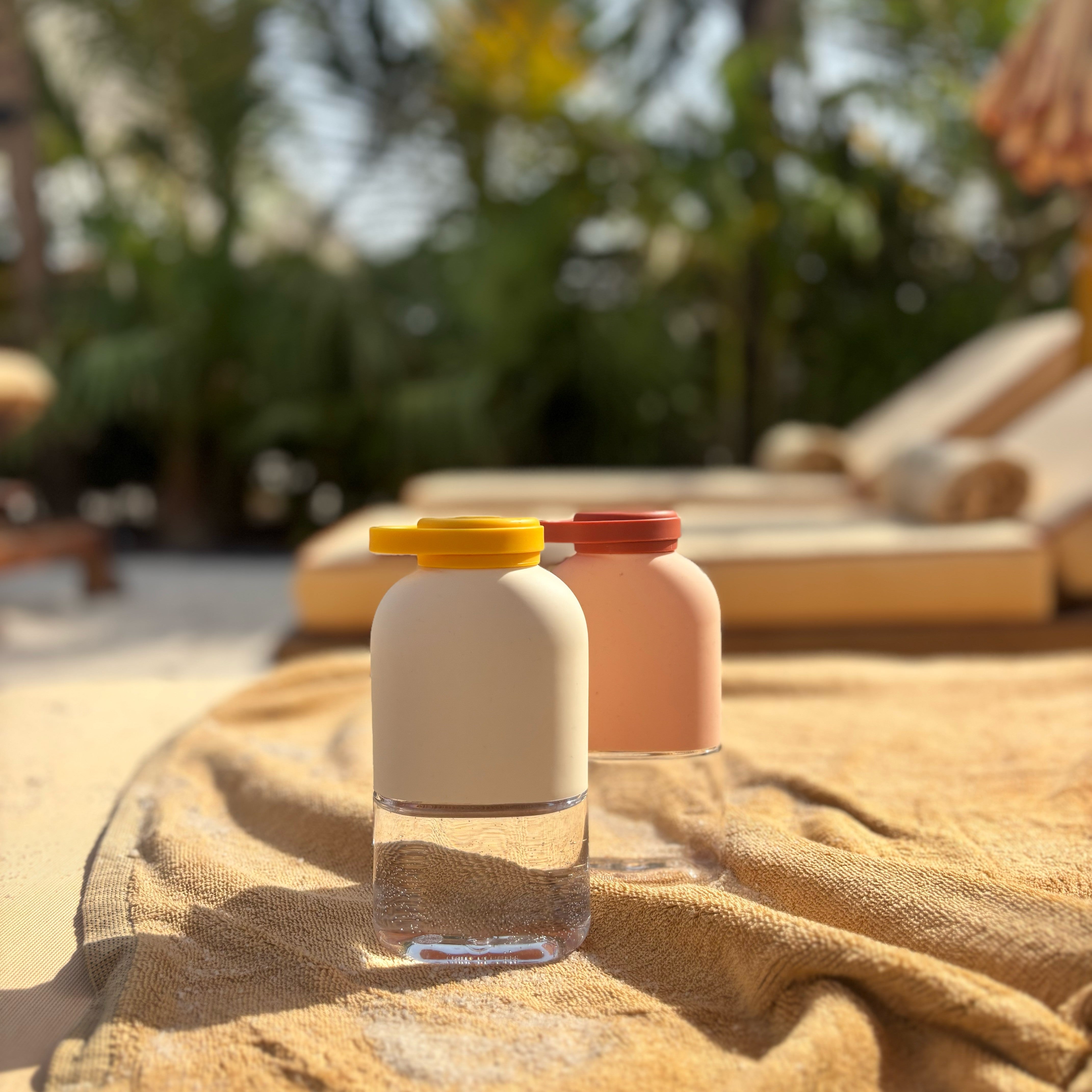 Slim Tritan Water Bottle 350ml Blush / Terracotta EKOBO 
