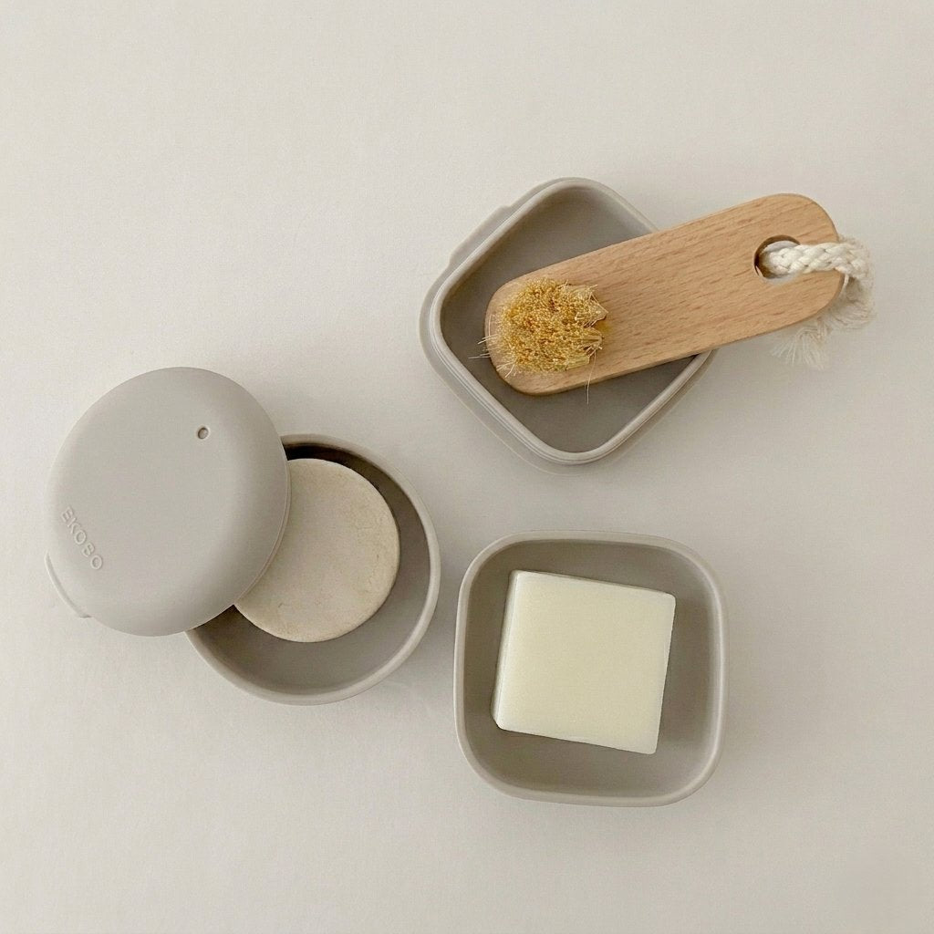 Square Travel Soap Box - Stone EKOBO 