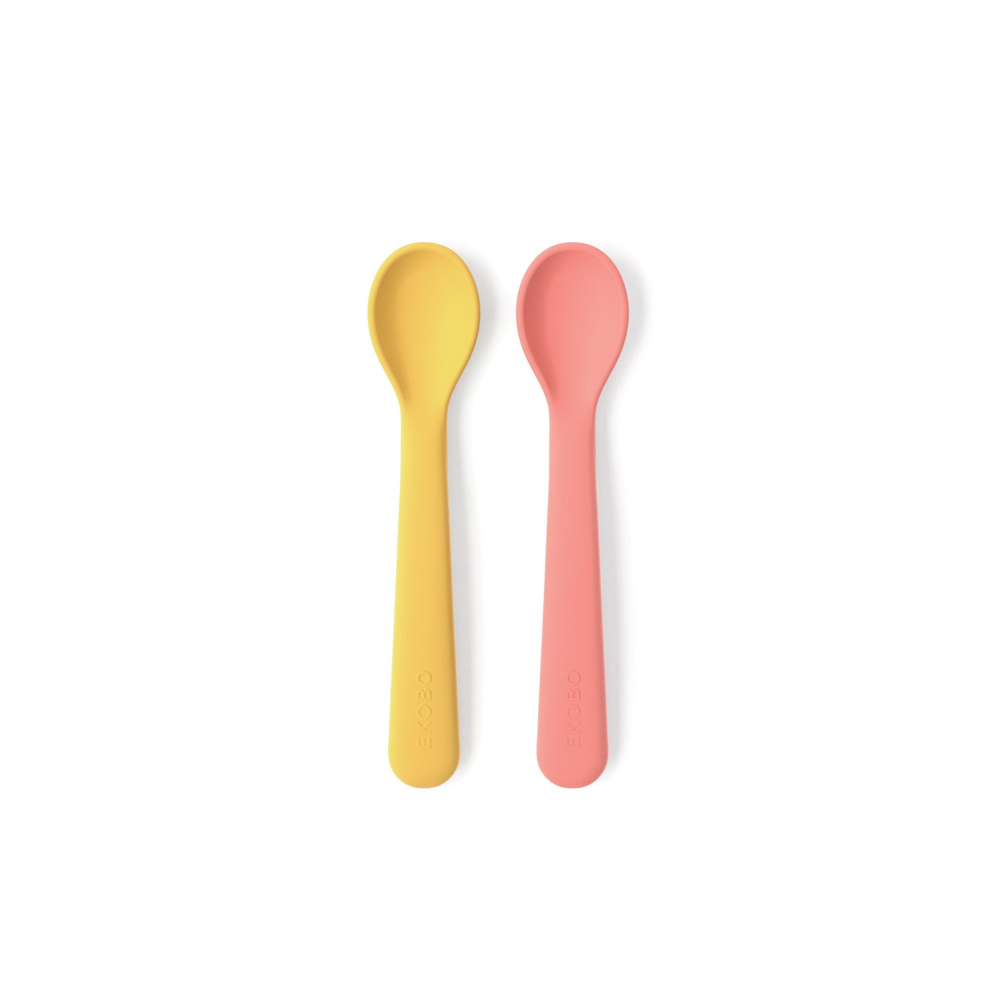 Silicone Spoon Set - Mimosa / Coral EKOBO Mimosa / Coral 